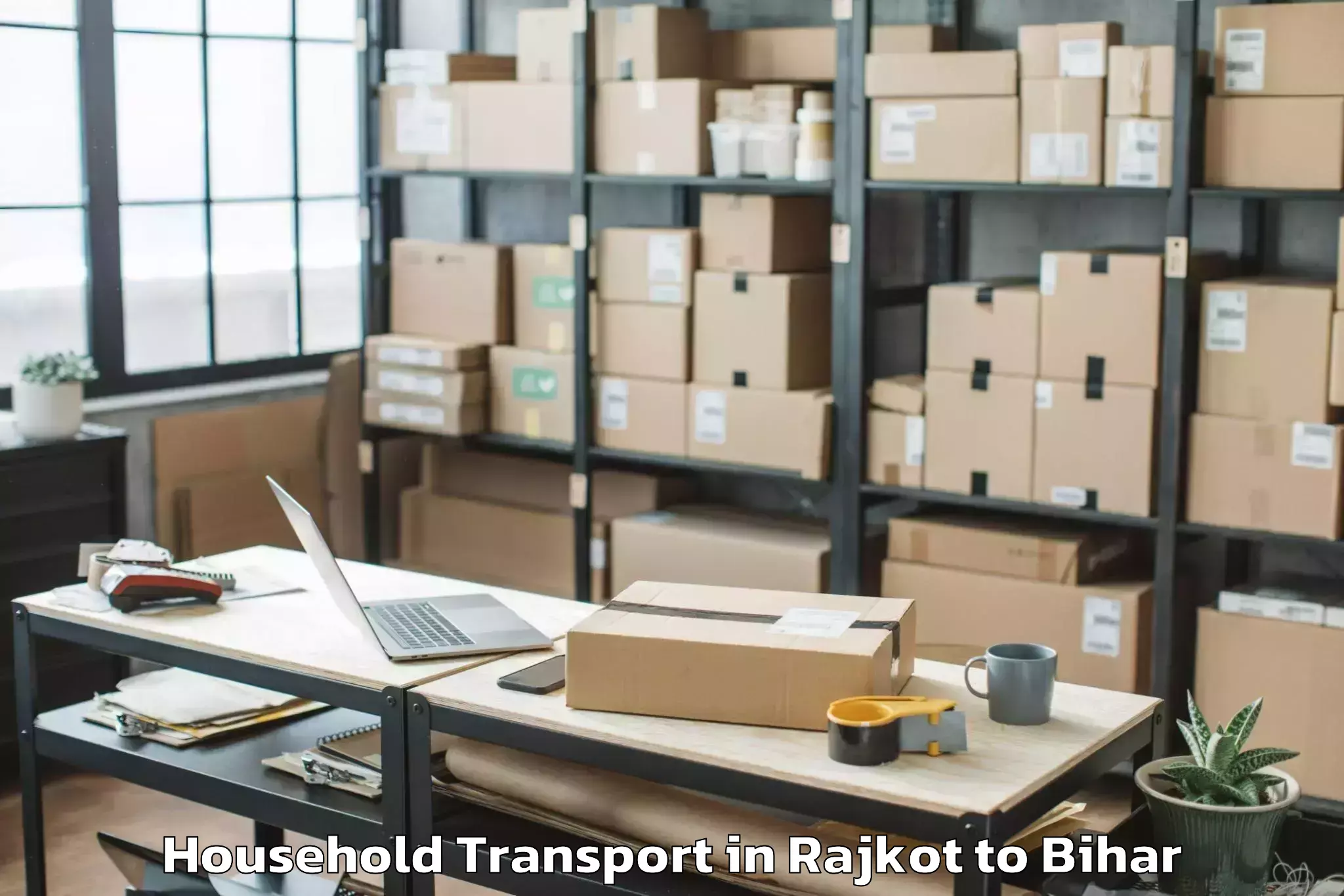 Reliable Rajkot to Supaul Household Transport